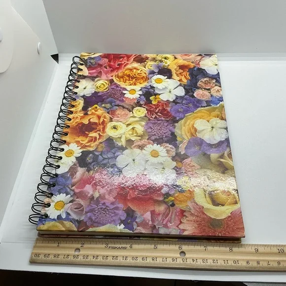 New Tri Coastal Design Floral Pattern Personal Journal Notebook Spiral Bound - Picture 6 of 8